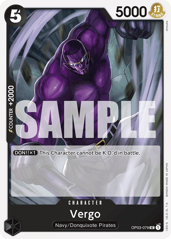 Vergo (Reprint) OP03-079_r2 One Piece TCG