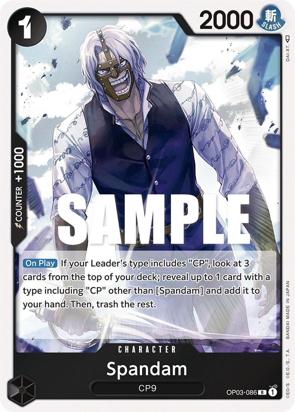 Spandam OP03-086 One Piece TCG