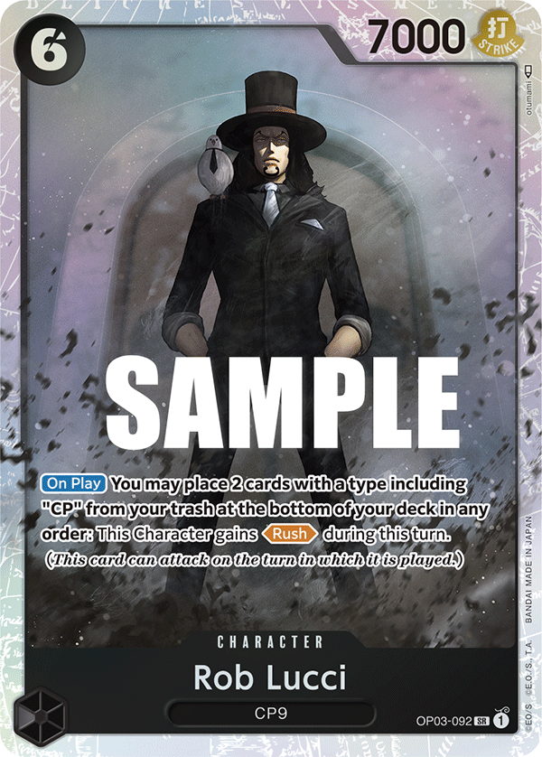 Rob Lucci (092) OP03-092 One Piece TCG