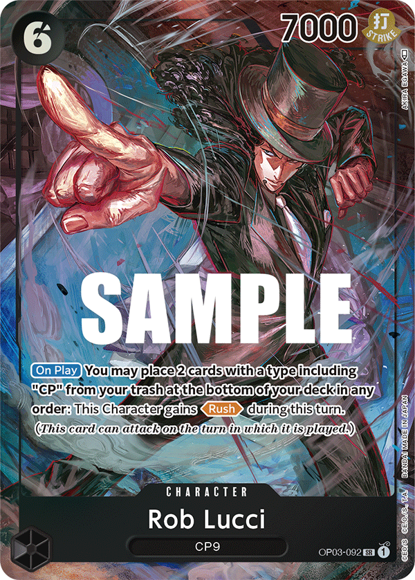 Rob Lucci (092) (Alternate Art) OP03-092_p1 One Piece TCG