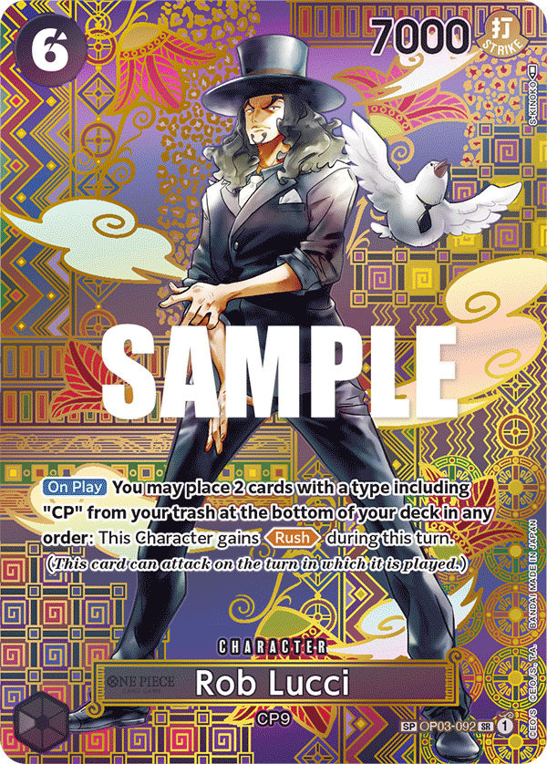 Rob Lucci (092) (SP) OP03-092_p2 One Piece TCG