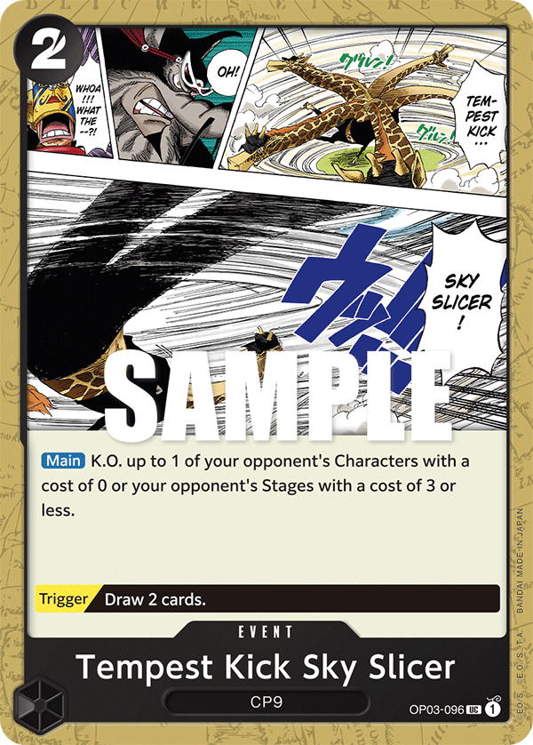 Tempest Kick Sky Slicer OP03-096 One Piece TCG