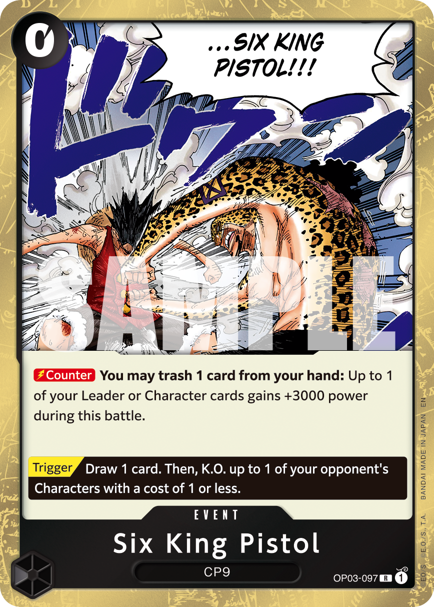 Six King Pistol (Reprint) OP03-097_r1 One Piece TCG