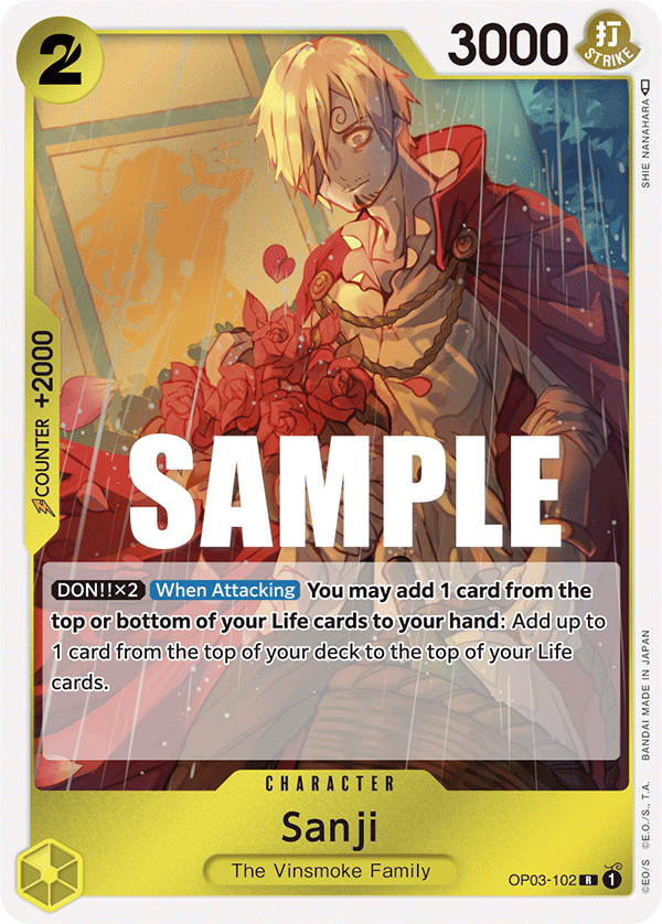 Sanji OP03-102 One Piece TCG