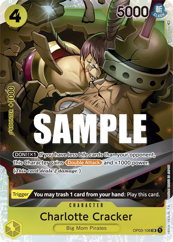 Charlotte Cracker OP03-108 One Piece TCG