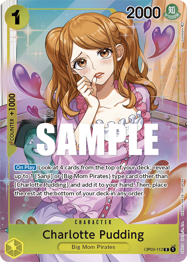 Charlotte Pudding (Alternate Art) OP03-112_p1 One Piece TCG