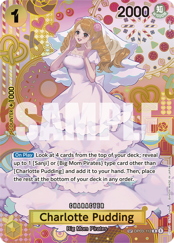 Charlotte Pudding (SP) OP03-112_p4 One Piece TCG