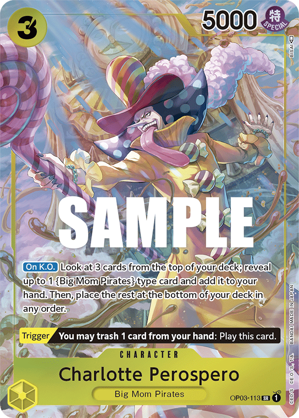 Charlotte Perospero (Alternate Art) OP03-113_p1 One Piece TCG