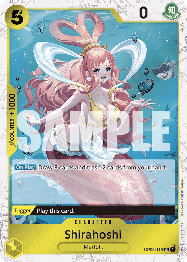 Shirahoshi (OP03-116) (Jolly Roger Foil) OP03-116_p5 One Piece TCG
