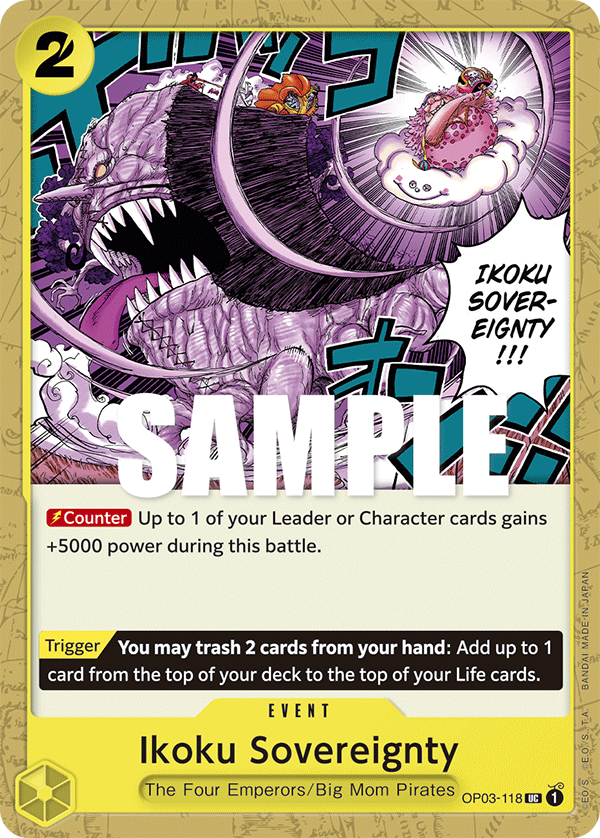Ikoku Sovereignty OP03-118 One Piece TCG