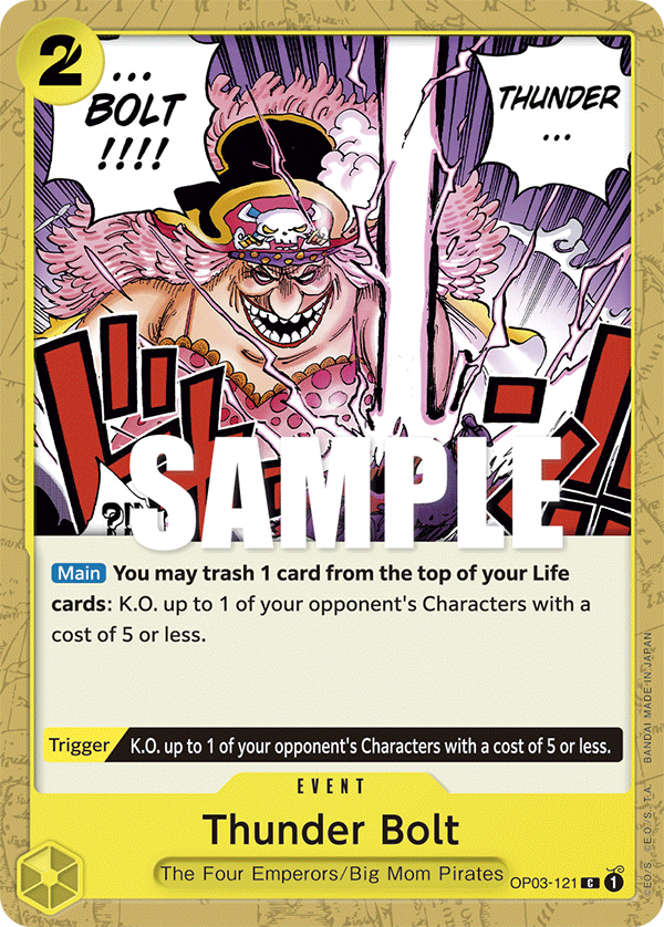 Thunder Bolt OP03-121 One Piece TCG