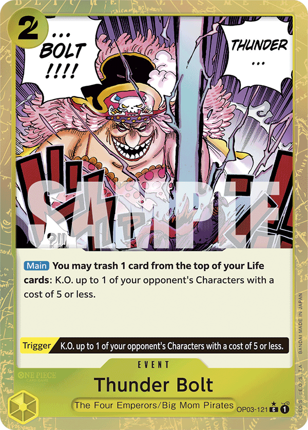 Thunder Bolt (Textured Foil) OP03-121_p4 One Piece TCG