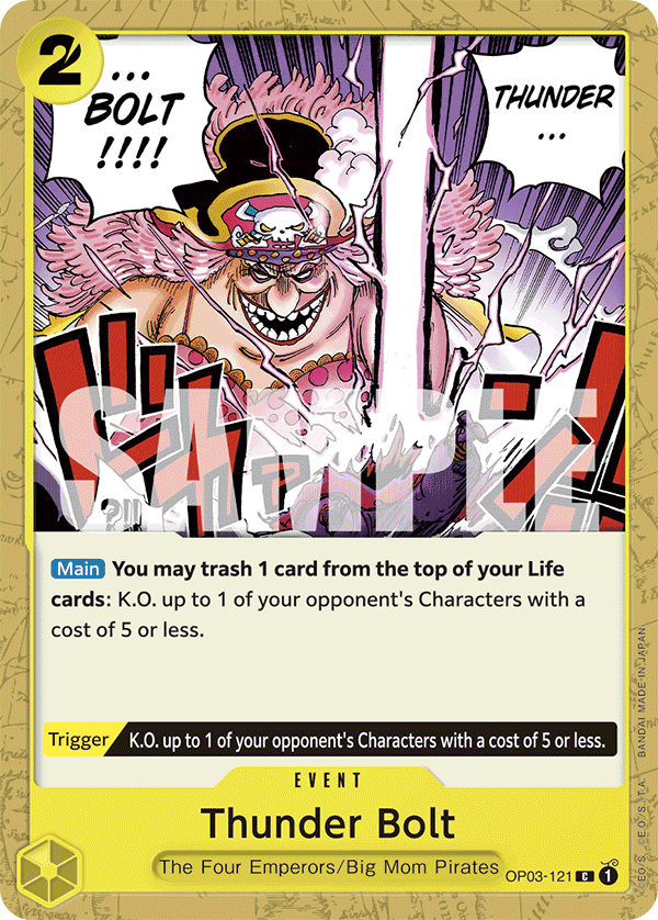 Thunder Bolt OP03-121_r2 One Piece TCG