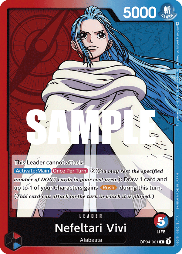 Nefeltari Vivi (001) OP04-001 One Piece TCG