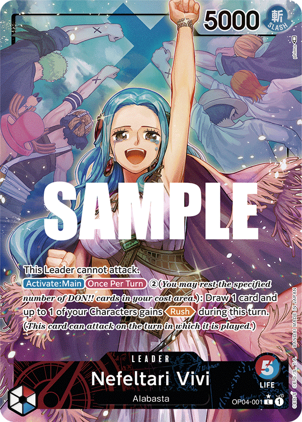 Nefeltari Vivi (001) (Alternate Art) OP04-001_p1 One Piece TCG