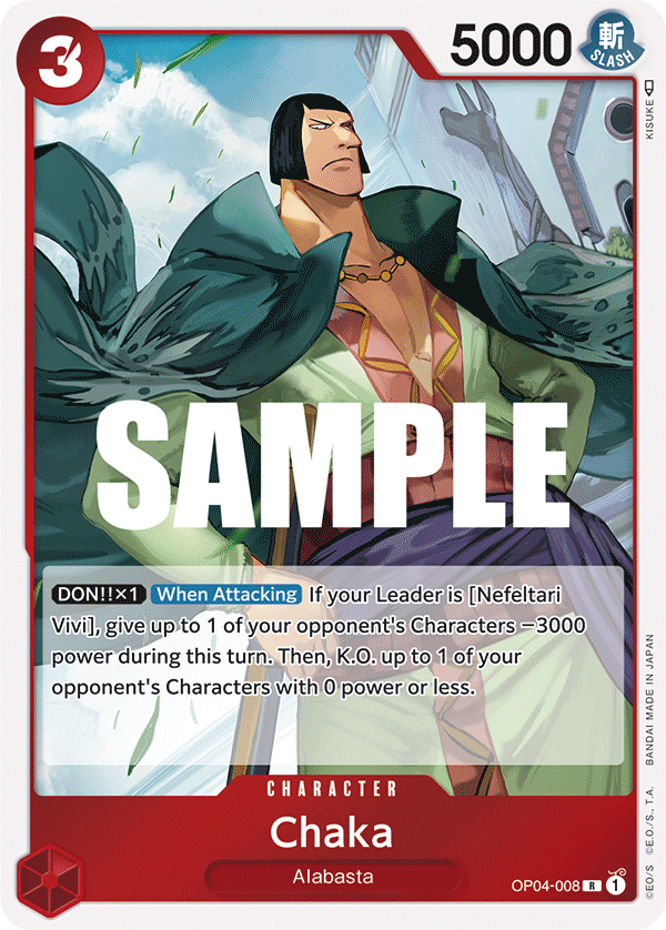 Chaka OP04-008 One Piece TCG