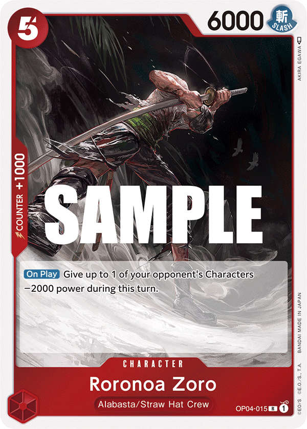 Roronoa Zoro OP04-015 One Piece TCG