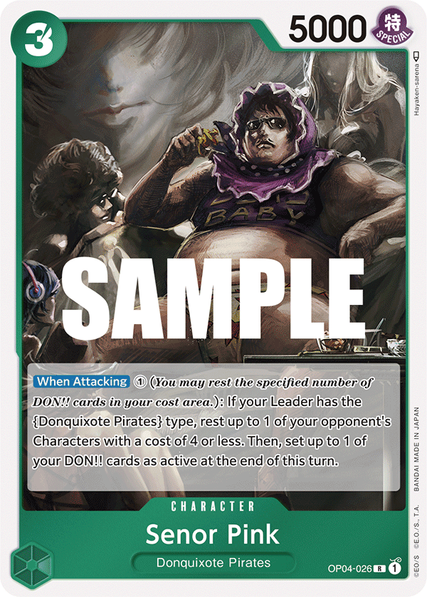 Senor Pink OP04-026 One Piece TCG