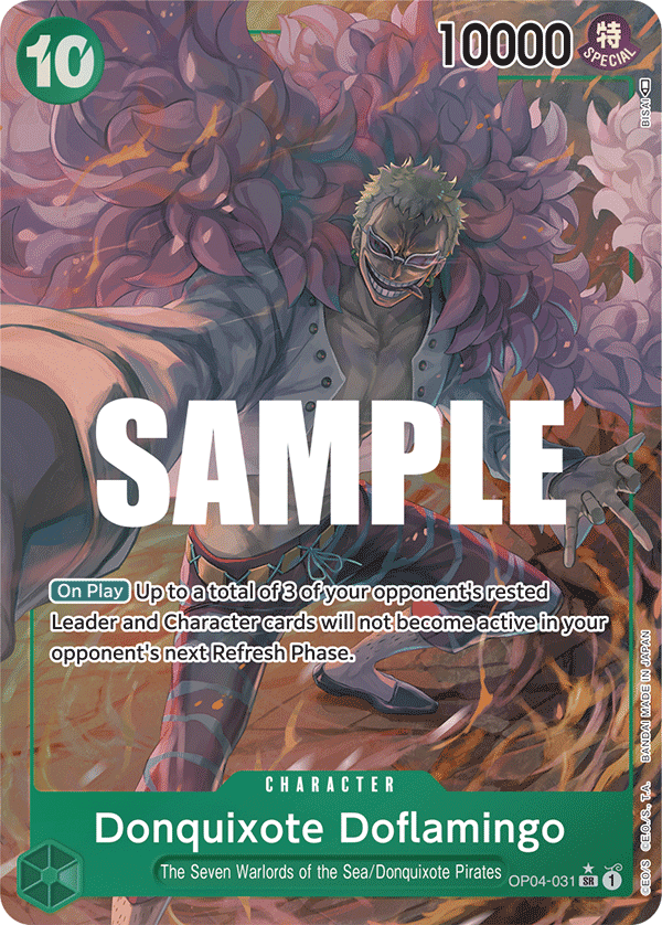 Donquixote Doflamingo (031) (Alternate Art) OP04-031_p1 One Piece TCG