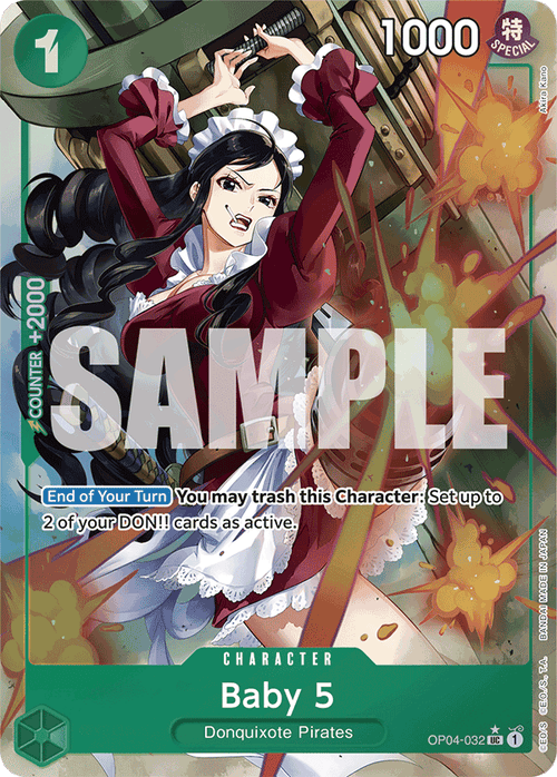Baby 5 (OP04-032) (Jolly Roger Foil) OP04-032_p3 One Piece TCG