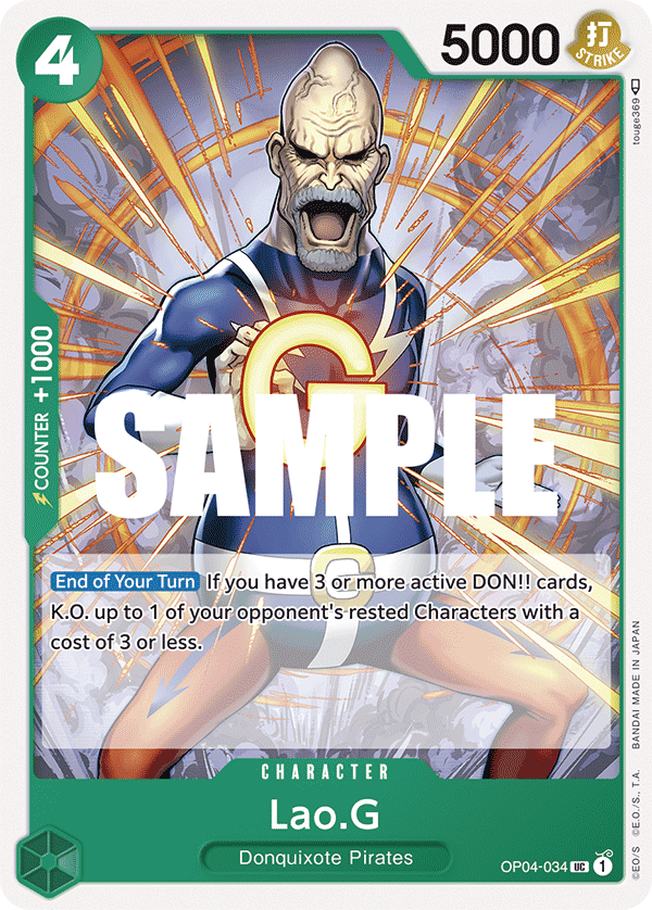 Lao.G OP04-034 One Piece TCG