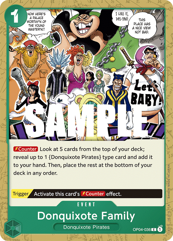 Donquixote Family OP04-036 One Piece TCG