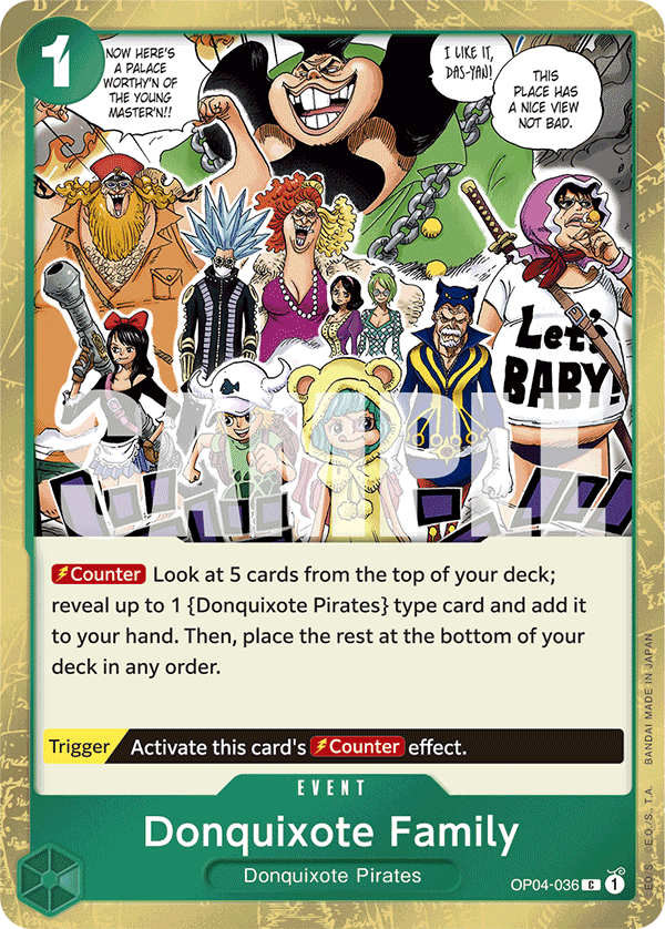 Donquixote Family (Jolly Roger Foil) OP04-036_p2 One Piece TCG