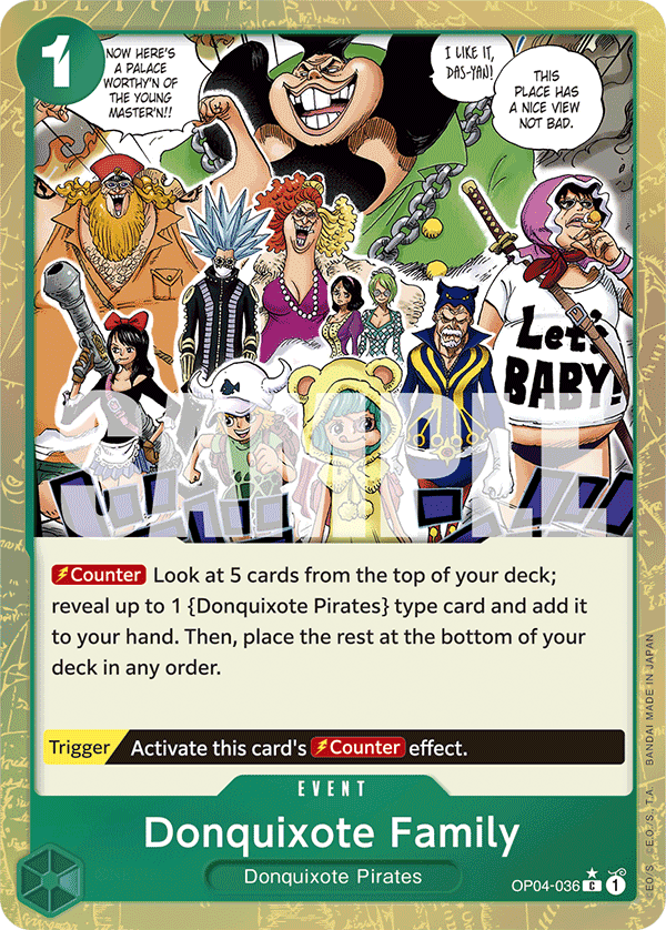 Donquixote Family (Textured Foil) OP04-036_p3 One Piece TCG