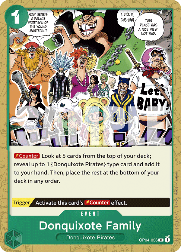Donquixote Family OP04-036_r1 One Piece TCG