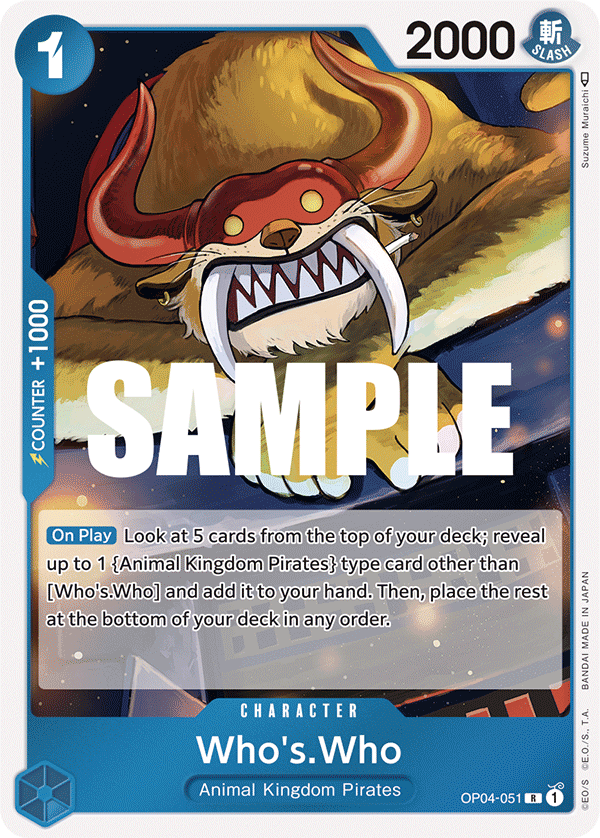 Who's.Who OP04-051 One Piece TCG