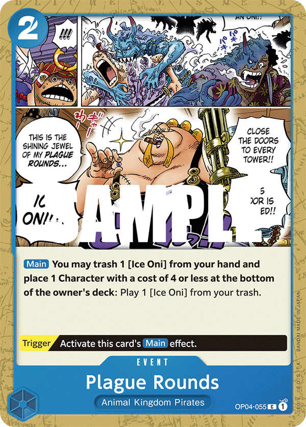 Plague Rounds OP04-055 One Piece TCG
