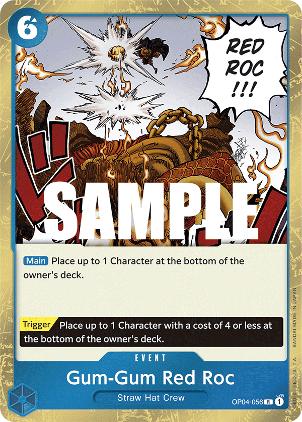 Gum-Gum Red Roc OP04-056 One Piece TCG