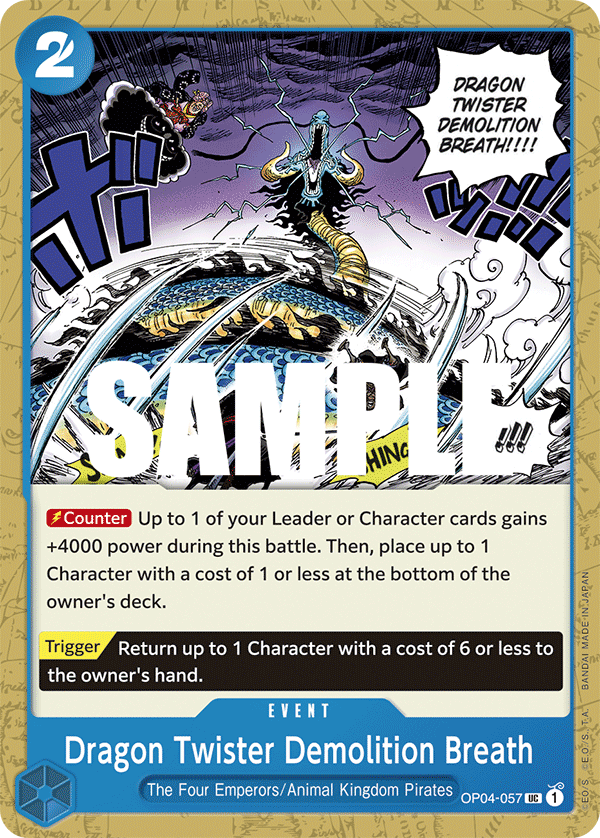 Dragon Twister Demolition Breath OP04-057 One Piece TCG