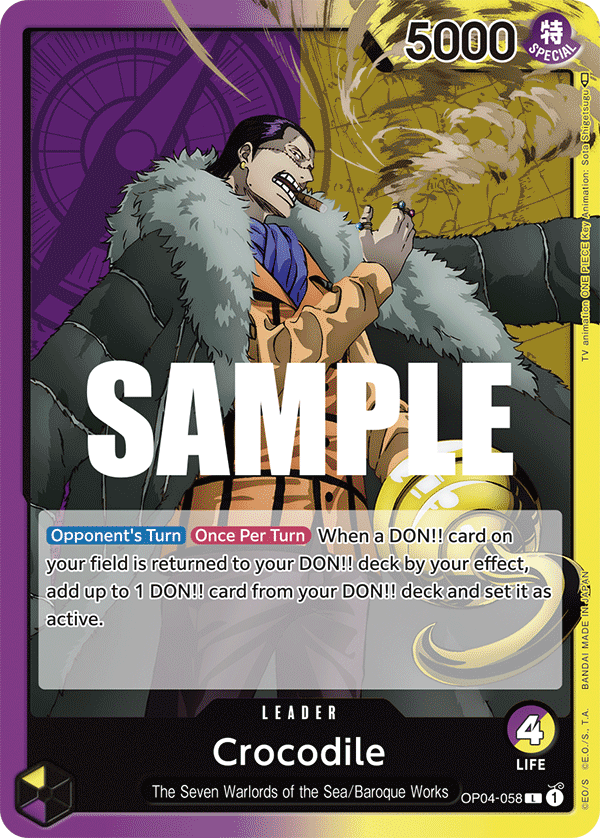 Crocodile (058) OP04-058 One Piece TCG