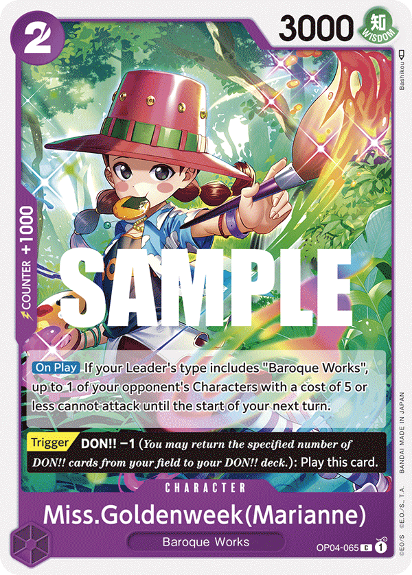 Miss.Goldenweek(Marianne) OP04-065 One Piece TCG