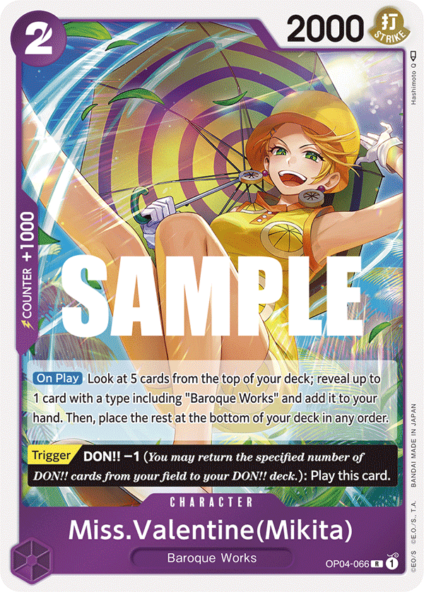 Miss.Valentine(Mikita) OP04-066 One Piece TCG
