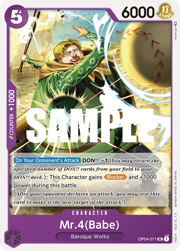 Mr.4 (Babe) OP04-071 One Piece TCG