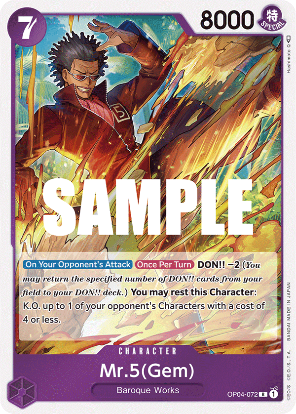 Mr.5 (Gem) OP04-072 One Piece TCG
