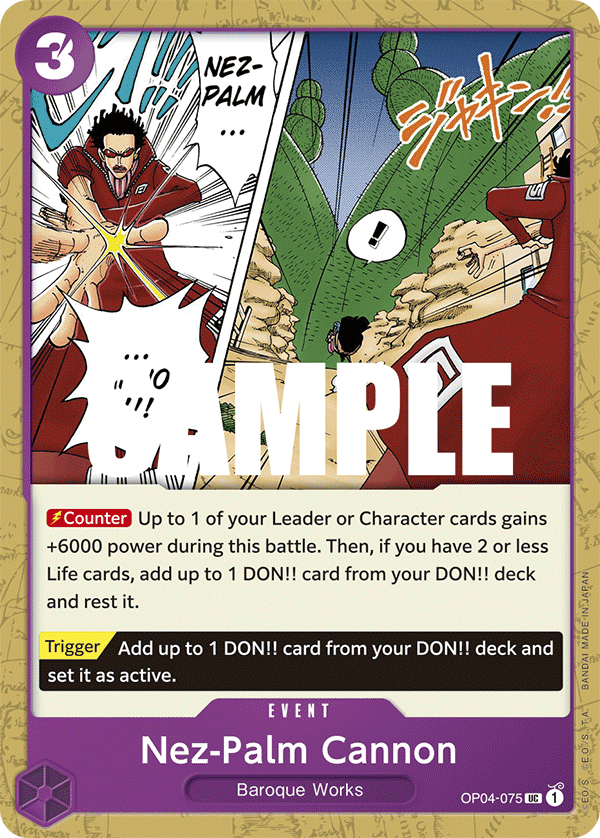 Nez-Palm Cannon OP04-075 One Piece TCG