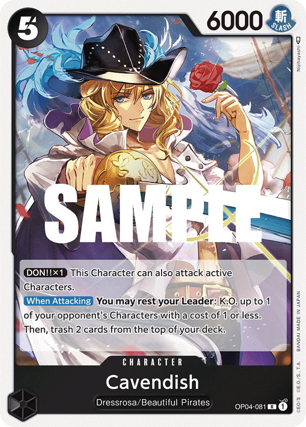 Cavendish OP04-081 One Piece TCG
