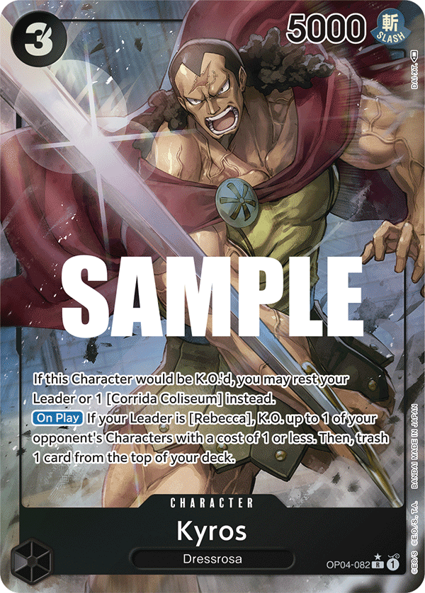 Kyros (Alternate Art) OP04-082_p1 One Piece TCG