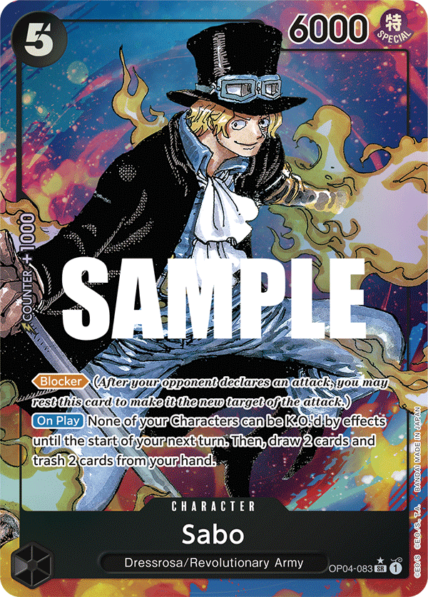 Sabo (Alternate Art) OP04-083_p1 One Piece TCG