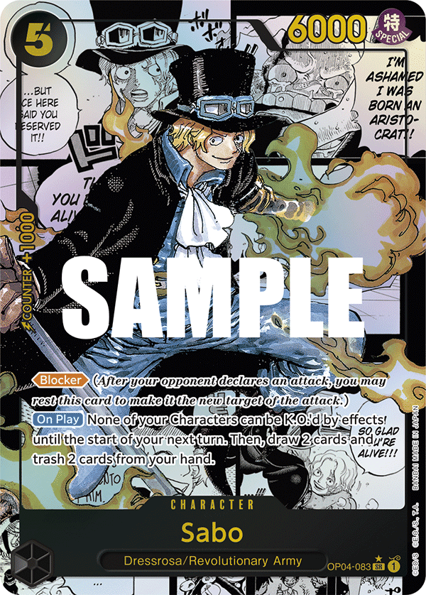 Sabo (Alternate Art) (Manga) OP04-083_p2 One Piece TCG