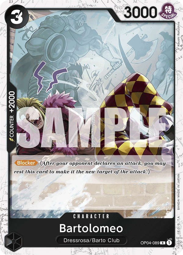 Bartolomeo (OP04-089) (Jolly Roger Foil) OP04-089_p2 One Piece TCG