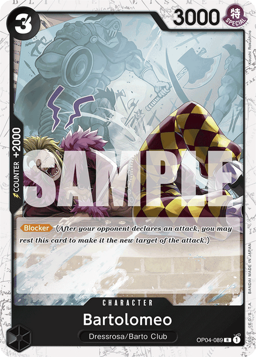Bartolomeo (OP04-089) (Jolly Roger Foil) OP04-089_p2 One Piece TCG