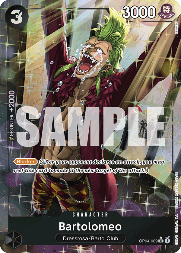 Bartolomeo (OP04-089) (Alternate Art) OP04-089_p4 One Piece TCG