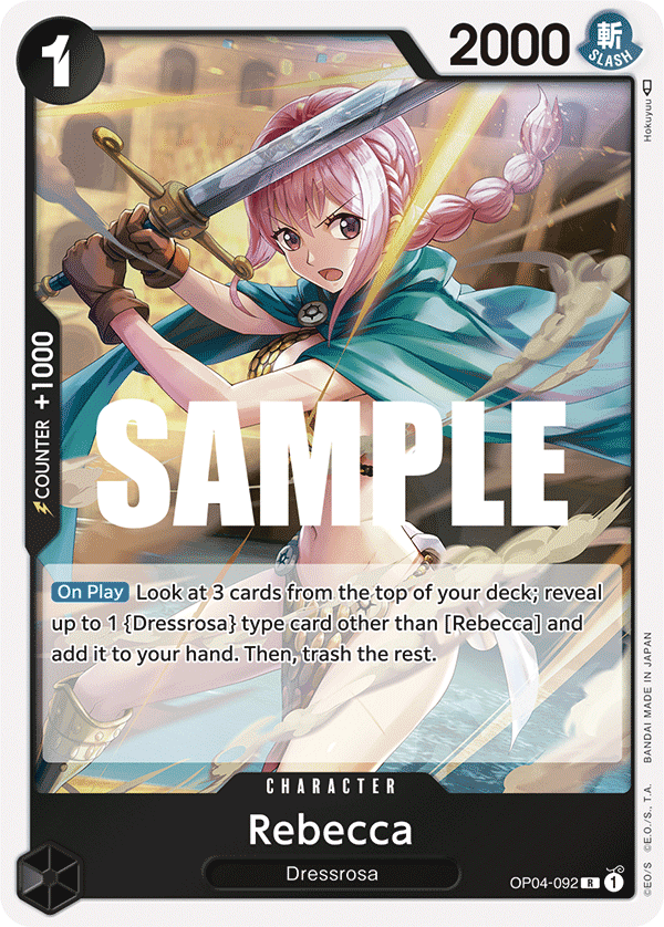 Rebecca (092) OP04-092 One Piece TCG