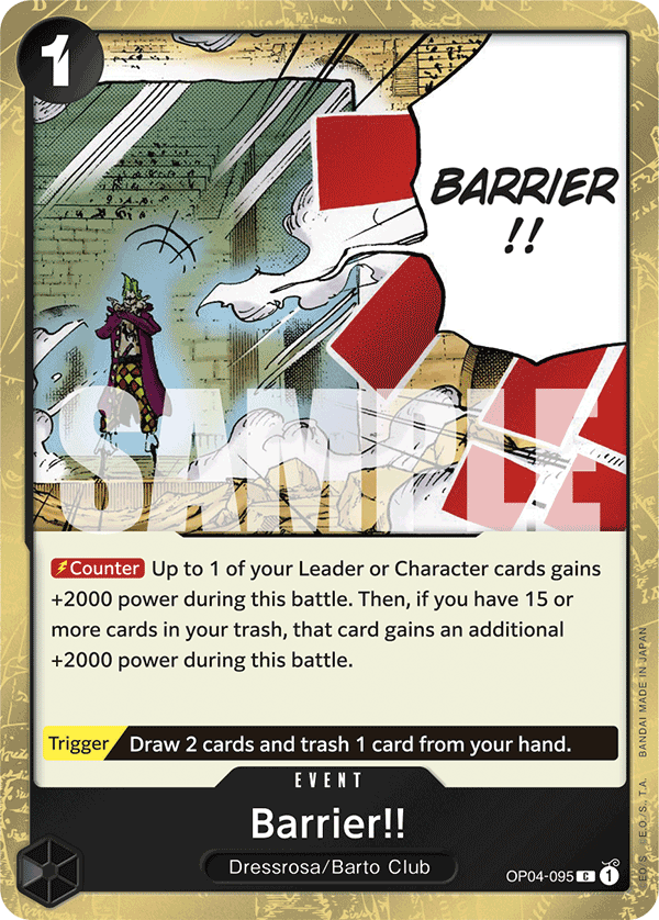 Barrier!! (Jolly Roger Foil) OP04-095_p2 One Piece TCG