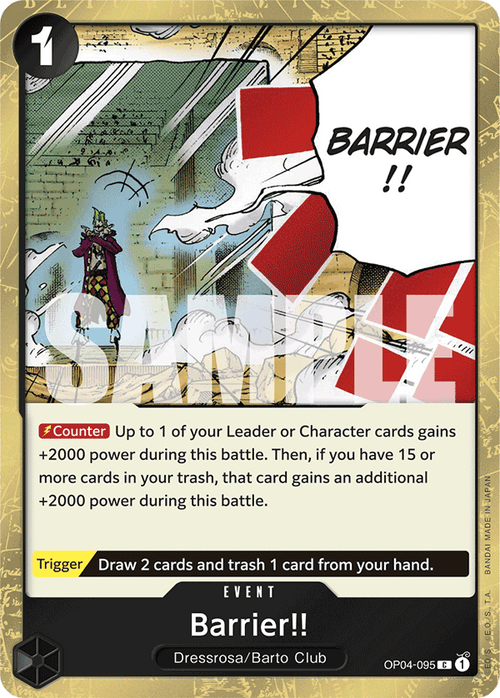 Barrier!! (Jolly Roger Foil) OP04-095_p2 One Piece TCG
