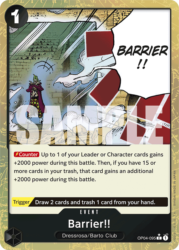 Barrier!! (Textured Foil) OP04-095_p3 One Piece TCG